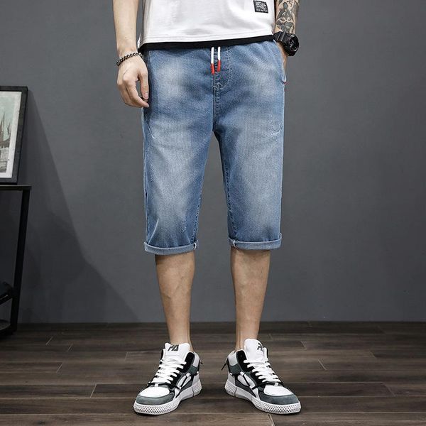men's jeans summer thin 7-point pants black calf-lenth denim shorts men plus size fat guy jean brand 7xl 6xl, Blue
men's jeans summer thin 7-point pants black calf-lenth denim shorts men plus size fat guy jean brand 7xl 6xl, Blue
