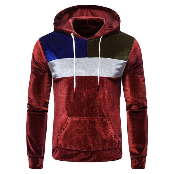 men's hoodies & sweatshirts men's hooded long sleeve solid color splicing korean velvet pocket slim fit sweatshirt spring autumn hi, Black
men's hoodies & sweatshirts men's hooded long sleeve solid color splicing korean velvet pocket slim fit sweatshirt spring autumn hi, Black