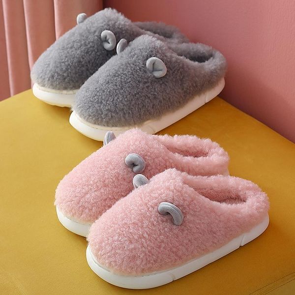 slippers women cute cartoon ear platform slides soft fluffy fur winter home plush warm indoor house men couple furry shoes, Black
slippers women cute cartoon ear platform slides soft fluffy fur winter home plush warm indoor house men couple furry shoes, Black