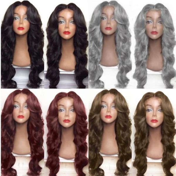 synthetic hair lace front wigs with natural hairline heat resistant fiber glueless baby1, Black
synthetic hair lace front wigs with natural hairline heat resistant fiber glueless baby1, Black