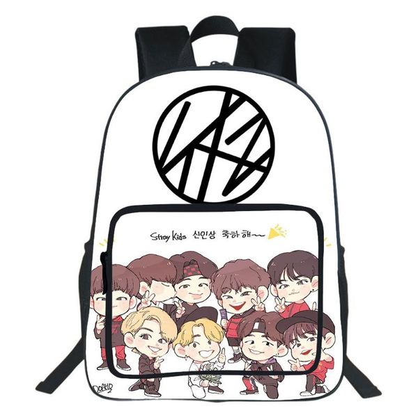 backpack stray kids korean star bookbag boy girl bag students teen travel shoulder backpacks children school fashion mochila 
backpack stray kids korean star bookbag boy girl bag students teen travel shoulder backpacks children school fashion mochila