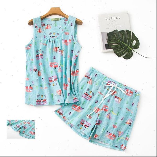 spring and summer pajamas women sleepwear 100% cotton suit casual pajama sets cartoon vest shirt shorts plus size, Black;red
spring and summer pajamas women sleepwear 100% cotton suit casual pajama sets cartoon vest shirt shorts plus size, Black;red