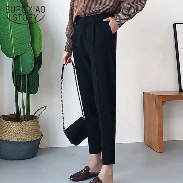 warm female long trousers autumn winter high waist women's pencil casual solid harem pants 5091 50 210417, Black;white
warm female long trousers autumn winter high waist women's pencil casual solid harem pants 5091 50 210417, Black;white