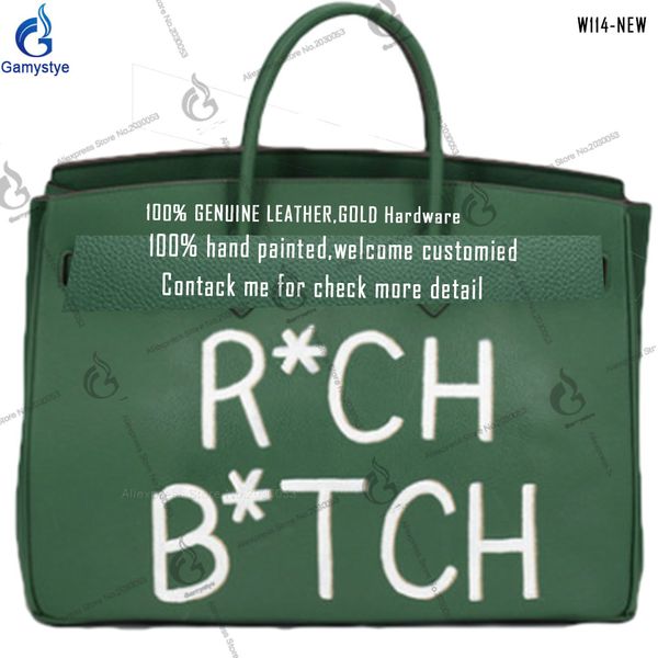 art make hand draw rich b*tch blogger fashon skull custom h bags cowhide handbags hand painted gifts genuine leather bags
art make hand draw rich b*tch blogger fashon skull custom h bags cowhide handbags hand painted gifts genuine leather bags