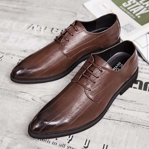 dress shoes oxford leather men's fashion leisure spire formal business wedding high flat, Black
dress shoes oxford leather men's fashion leisure spire formal business wedding high flat, Black