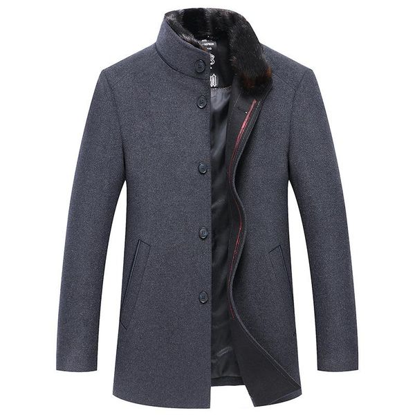 men's wool & blends jacket men autumn winter mens windproof coat casual thick slim fit male overcoat woolen 2021, Black
men's wool & blends jacket men autumn winter mens windproof coat casual thick slim fit male overcoat woolen 2021, Black