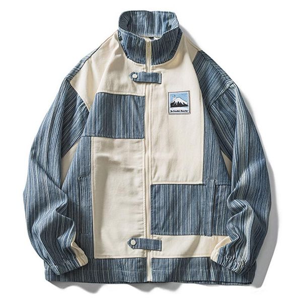 men's jackets baseball uniform male japanese street trend retro patchwork jacket 2021autumn loose korean style contrast color stitching, Black;brown
men's jackets baseball uniform male japanese street trend retro patchwork jacket 2021autumn loose korean style contrast color stitching, Black;brown