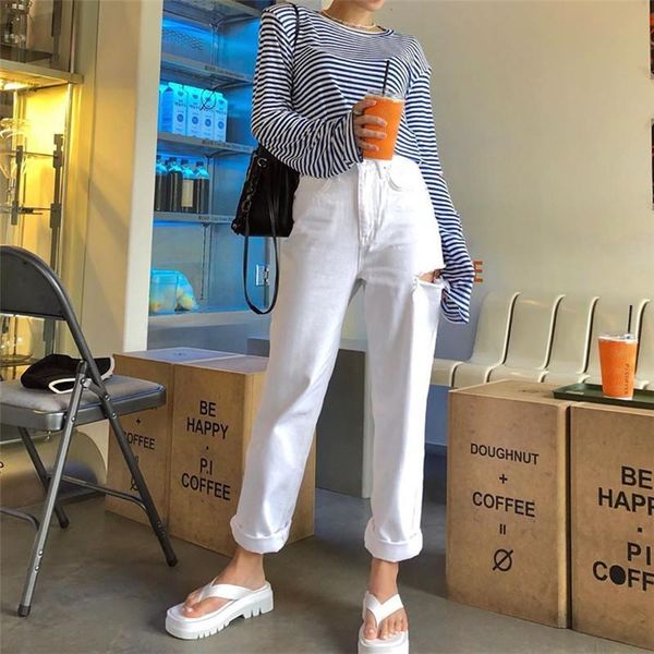 women summer ripped holes jeans ladies solid color high waist distressed wide-leg denim pants with pockets girls streetwear women's, Blue
women summer ripped holes jeans ladies solid color high waist distressed wide-leg denim pants with pockets girls streetwear women's, Blue