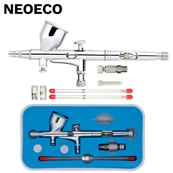 professional spray guns dual-action gun 0.2/0.3/0.5mm 9cc/7cc gravity feed airbrush kit set with quick coupler for art craft model body nail
professional spray guns dual-action gun 0.2/0.3/0.5mm 9cc/7cc gravity feed airbrush kit set with quick coupler for art craft model body nail