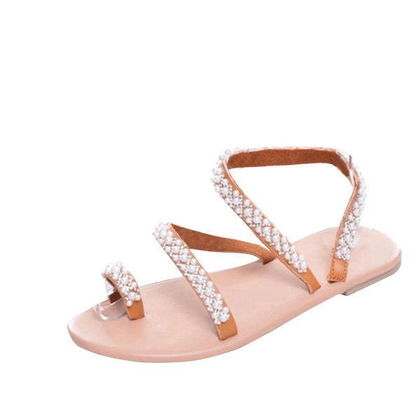 sandals women vintage boho pearl beach holiday shoes leather flats 2021 luxury designer brand, Black
sandals women vintage boho pearl beach holiday shoes leather flats 2021 luxury designer brand, Black