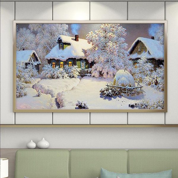 diamond painting diy full square round drill house winter snow scenery needlework embroidery mosaic cross stitch home decor
diamond painting diy full square round drill house winter snow scenery needlework embroidery mosaic cross stitch home decor