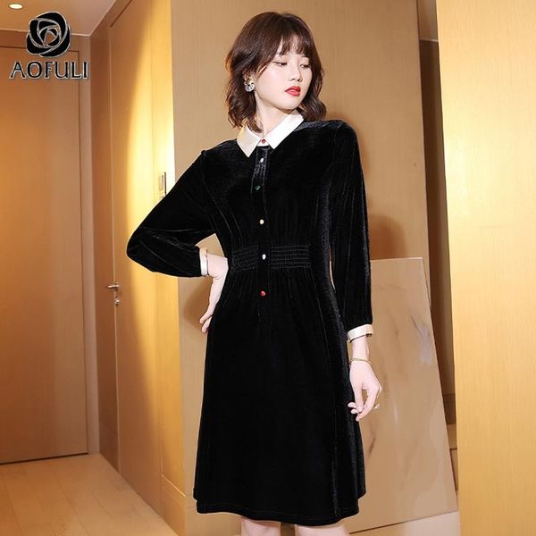 casual dresses ~ 3xl 4xl 5xl ladies black velvet plus size women's autumn winter velour knee-length contrast shirt style a2176, Black;gray
casual dresses ~ 3xl 4xl 5xl ladies black velvet plus size women's autumn winter velour knee-length contrast shirt style a2176, Black;gray
