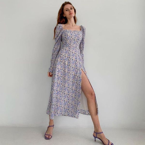 casual dresses women bohemian dress spring autumn floral print long sleeve square collar slit maxi birthday for, Black;gray
casual dresses women bohemian dress spring autumn floral print long sleeve square collar slit maxi birthday for, Black;gray