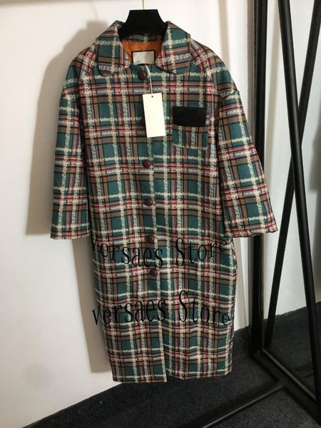 women's wool & blends 2021 autumn and winter color contrast plaid fashion temperament single breasted tweed loose coat, Black
women's wool & blends 2021 autumn and winter color contrast plaid fashion temperament single breasted tweed loose coat, Black