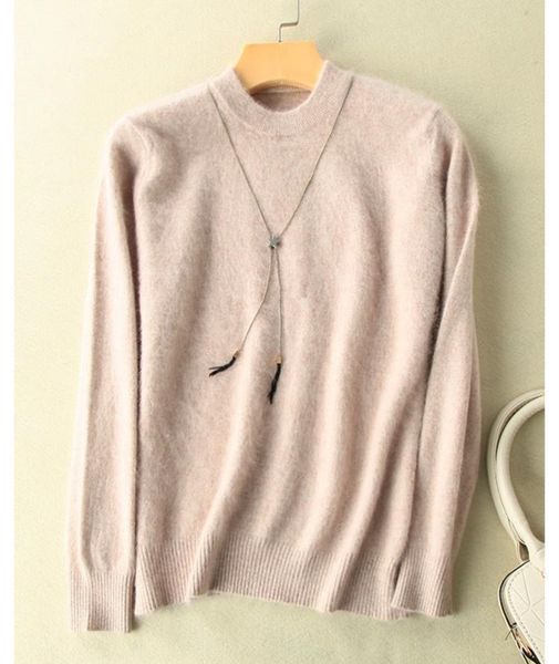 women's sweaters 100% mink cashmere sweater women 2021 autumn winter clothes super warm jumper female pull femme hiver basic pullovers, White;black
women's sweaters 100% mink cashmere sweater women 2021 autumn winter clothes super warm jumper female pull femme hiver basic pullovers, White;black