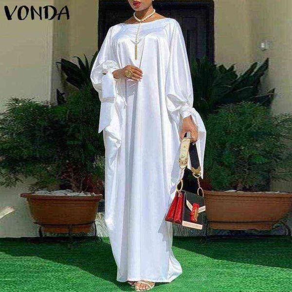 women elegant satin dress bohemian party kaftan maxi dresses 2021 vonda summer sundress female casual vestidos robe y1204, Black;gray
women elegant satin dress bohemian party kaftan maxi dresses 2021 vonda summer sundress female casual vestidos robe y1204, Black;gray