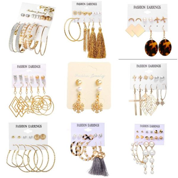 hoop & huggie 2021 fashion pearl tassel circle star moon earring set ladies geometric golden metal jewelry party friend gift, Golden;silver
hoop & huggie 2021 fashion pearl tassel circle star moon earring set ladies geometric golden metal jewelry party friend gift, Golden;silver