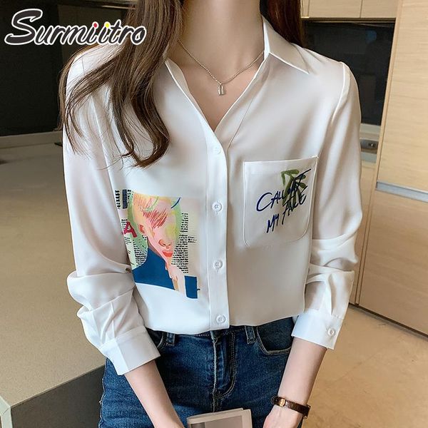 women's blouses & shirts surmiitro white print shirt women 2021 spring autumn long sleeve korean style chiifon feminine blouse female c
women's blouses & shirts surmiitro white print shirt women 2021 spring autumn long sleeve korean style chiifon feminine blouse female c