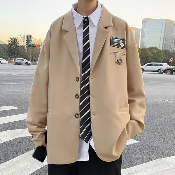 men's suits & blazers spring and autumn korean fashion cool casual suit coat blazer jacket men, White;black
men's suits & blazers spring and autumn korean fashion cool casual suit coat blazer jacket men, White;black
