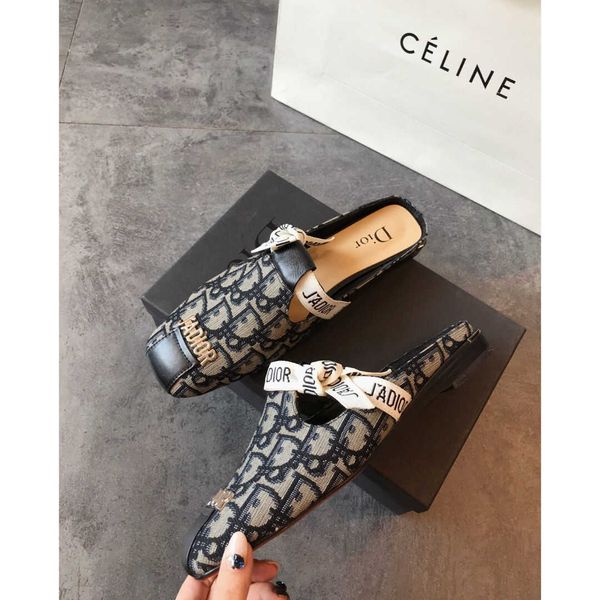 slipper 2020 new fangtoujia d bow letter slippers baotou women's shoes mesh flat bottom breathable thick heel half support shoeszly, Black
slipper 2020 new fangtoujia d bow letter slippers baotou women's shoes mesh flat bottom breathable thick heel half support shoeszly, Black