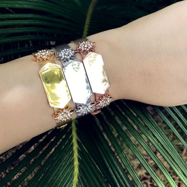 charm bracelets sanshoor stainless steel mesh accessories for women and girls bracelet set can laser your name or logo, Golden;silver
charm bracelets sanshoor stainless steel mesh accessories for women and girls bracelet set can laser your name or logo, Golden;silver