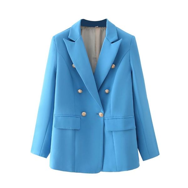 women's suits & blazers 2021 blazer women buttoned pockets long sleeve chic lady fashion casual suit, White;black
women's suits & blazers 2021 blazer women buttoned pockets long sleeve chic lady fashion casual suit, White;black
