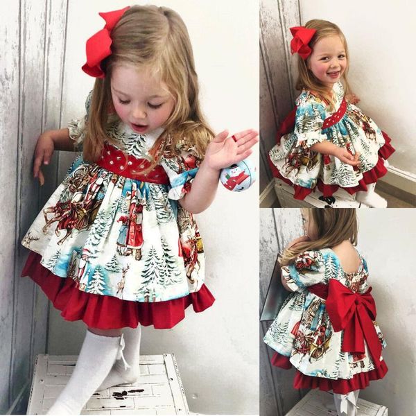 girl's dresses 4234 christmas children's santa claus printed big bow skirt dress, Red;yellow
girl's dresses 4234 christmas children's santa claus printed big bow skirt dress, Red;yellow