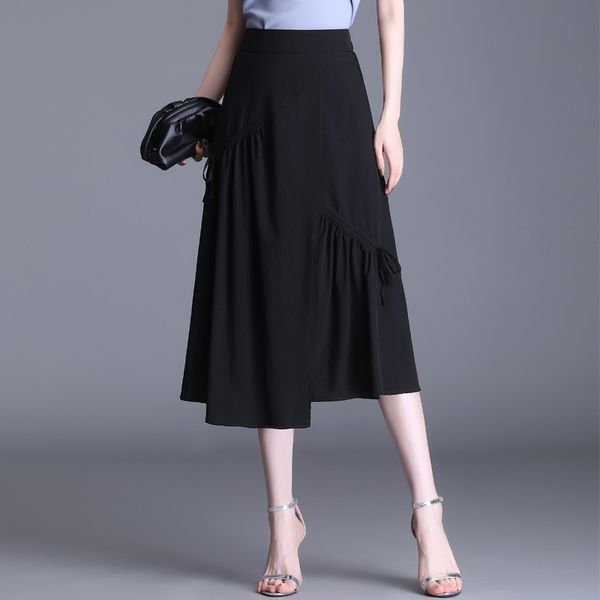 skirts irregular women's summer thin 2021 pleated medium long umbrella vertical high waist a-line skirt, Black
skirts irregular women's summer thin 2021 pleated medium long umbrella vertical high waist a-line skirt, Black