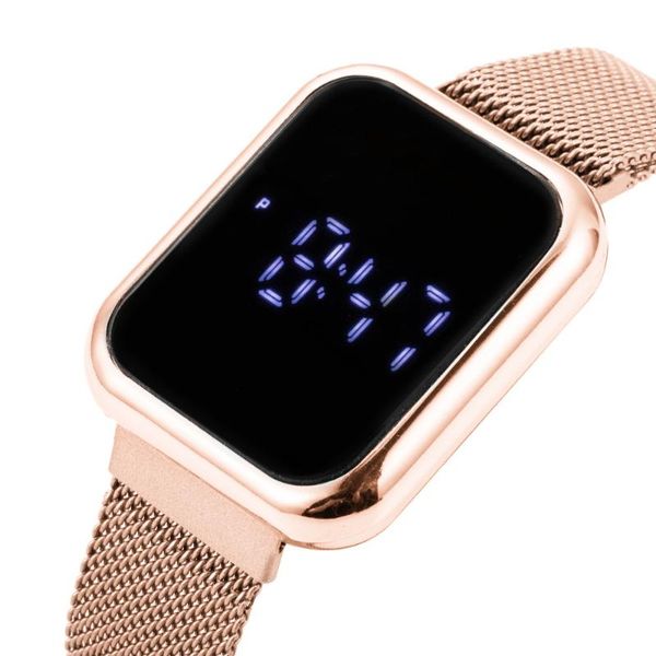 wristwatches watch digital for women gold luxury fashion elegant stainless steel electronic led clock gift montre femme, Slivery;brown
wristwatches watch digital for women gold luxury fashion elegant stainless steel electronic led clock gift montre femme, Slivery;brown