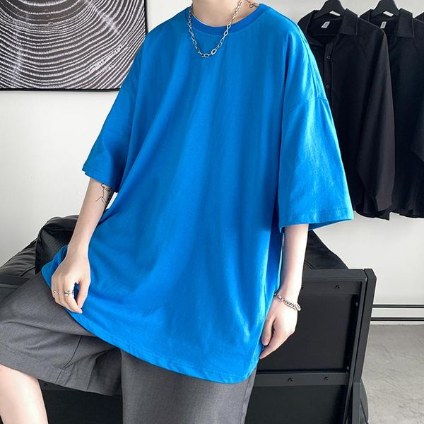 s-5xl oversized loose fit summer tshirts for mens casual hawaiian clothing teens solid color cotton tees streetwear men's t-shi, White;black
s-5xl oversized loose fit summer tshirts for mens casual hawaiian clothing teens solid color cotton tees streetwear men's t-shi, White;black