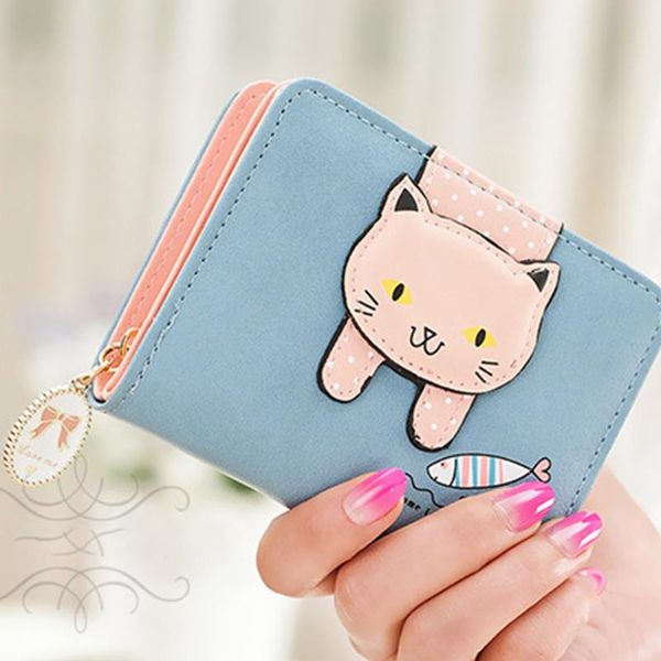 storage bags women cute cat wallet small zipper girl brand designed pu leather coin purse female card holder billetera
storage bags women cute cat wallet small zipper girl brand designed pu leather coin purse female card holder billetera