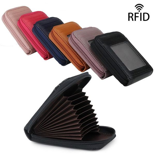 card holders multifunction business bag holder high capacity zipper leather wallet organ rfid antimagnetic, Brown;gray
card holders multifunction business bag holder high capacity zipper leather wallet organ rfid antimagnetic, Brown;gray