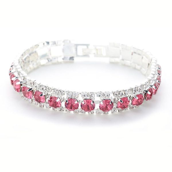link, chain luxury bracelets for girls christmas gift rainbow zircon rose gold color women's bracelet jewelry fashion, Black
link, chain luxury bracelets for girls christmas gift rainbow zircon rose gold color women's bracelet jewelry fashion, Black