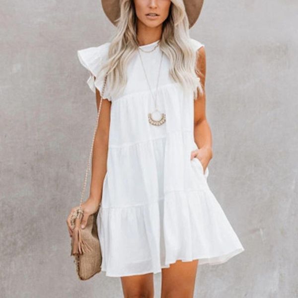 casual dresses women's ruffle summer all-match solid color cute commute fashion dress princess flying sleeveless lady mini, Black;gray
casual dresses women's ruffle summer all-match solid color cute commute fashion dress princess flying sleeveless lady mini, Black;gray