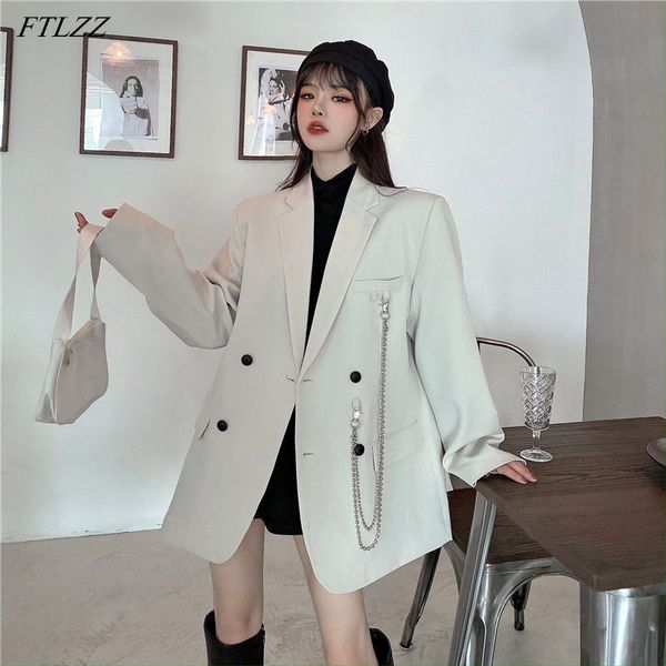 spring office lady double breasted solid blazer vintage women turn-down collar pockets blazers coat with accessories 210423, White;black
spring office lady double breasted solid blazer vintage women turn-down collar pockets blazers coat with accessories 210423, White;black