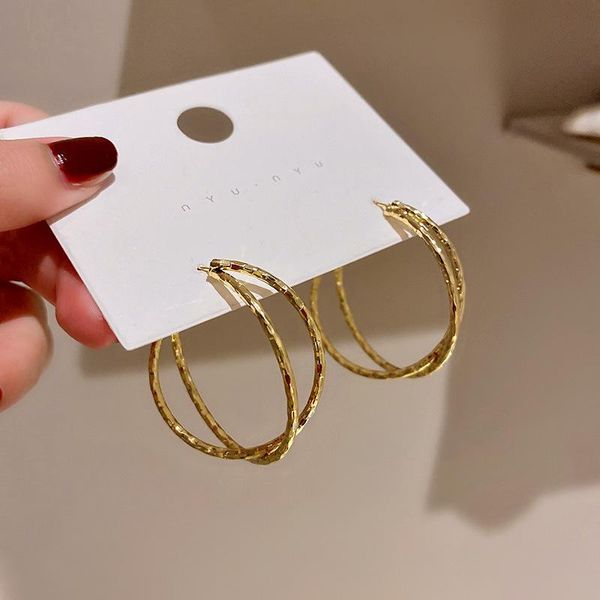 hoop & huggie lovelink double layers big round circle metallic earrings women personality jewelry gold plated statement earings, Golden;silver
hoop & huggie lovelink double layers big round circle metallic earrings women personality jewelry gold plated statement earings, Golden;silver