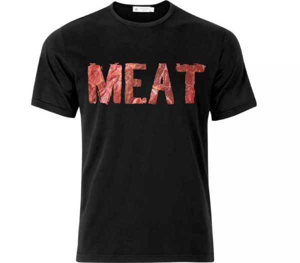 MEAT Anti-Vegan T Shirt Black, White;black
MEAT Anti-Vegan T Shirt Black, White;black