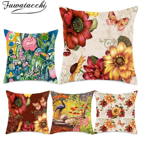 fuwatacchi fiery red flower cushion cover colorful floral printed throw pillowcase for home sofa decorative pillow 45x45cm cushion/decorativ
fuwatacchi fiery red flower cushion cover colorful floral printed throw pillowcase for home sofa decorative pillow 45x45cm cushion/decorativ