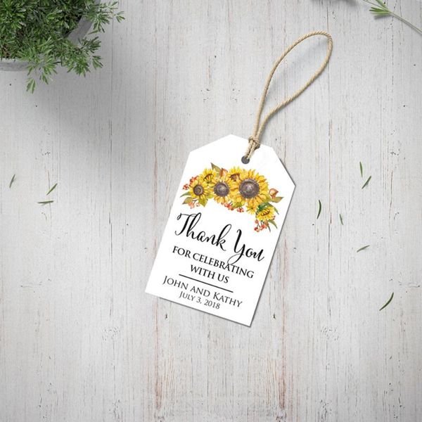 greeting cards custom wedding thank you favors sunflower favor tags personalized party bridal
greeting cards custom wedding thank you favors sunflower favor tags personalized party bridal