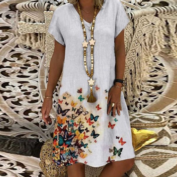 vintage women sundress casual short sleeve v-neck printed mini dress summer floral a-line big size 3xl lady vestidos 210526, Black;gray
vintage women sundress casual short sleeve v-neck printed mini dress summer floral a-line big size 3xl lady vestidos 210526, Black;gray