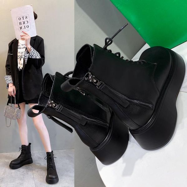 boots women's shoes autumn 2021 wild british style plus velvet zipper motorcycle short platform, Black
boots women's shoes autumn 2021 wild british style plus velvet zipper motorcycle short platform, Black