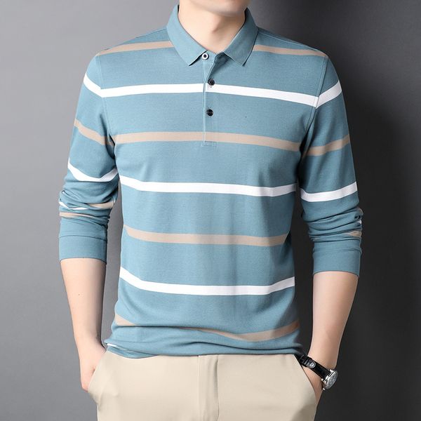 spring and autumn young men's cotton long sleeve t-shirt striped lapel t-shirt youth color matching casual cloth bottom shirt, Black
spring and autumn young men's cotton long sleeve t-shirt striped lapel t-shirt youth color matching casual cloth bottom shirt, Black