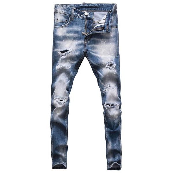 men's jeans european street fashion men retro light blue elastic slim fit ripped plain wash destroyed patchwork denim punk pants
men's jeans european street fashion men retro light blue elastic slim fit ripped plain wash destroyed patchwork denim punk pants