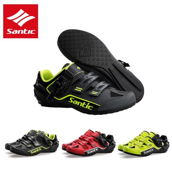 santic men cycling shoes reflective road bicycle rubber outsole professional athletic racing sneakers zapatillas ciclismo footwear, Black
santic men cycling shoes reflective road bicycle rubber outsole professional athletic racing sneakers zapatillas ciclismo footwear, Black