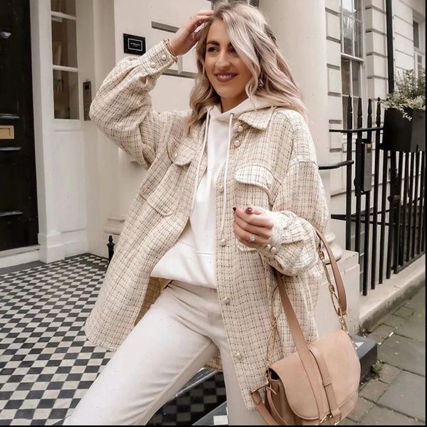 zxqj tweed vintage oversize plaid womens blouses long autumn chic streetwear loose shirt elegant female outfits girls, White
zxqj tweed vintage oversize plaid womens blouses long autumn chic streetwear loose shirt elegant female outfits girls, White