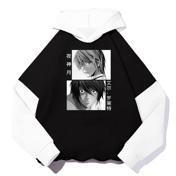 men's hoodies & sweatshirts funny anime death note men fashion cartoon yagami light lawliet eyes printed winter casual loose sweatshi, Black
men's hoodies & sweatshirts funny anime death note men fashion cartoon yagami light lawliet eyes printed winter casual loose sweatshi, Black