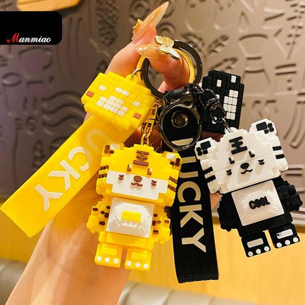 cartoon keychain buckle men women bags loves key ring handmade keychains pvc series of building blocks tigerki doll pendants accessories ysk, Silver
cartoon keychain buckle men women bags loves key ring handmade keychains pvc series of building blocks tigerki doll pendants accessories ysk, Silver