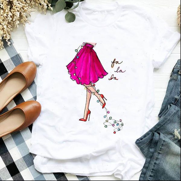 year clothes cartoon fashion womens t shirts 90s merry christmas graphic tee, White
year clothes cartoon fashion womens t shirts 90s merry christmas graphic tee, White