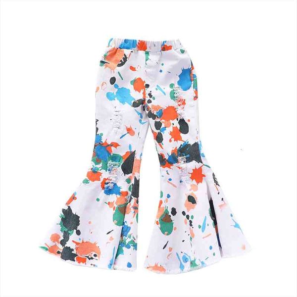 kid girls fashion abstract graffiti print ripped jeans child long flared trousers casual baby denim stretch pants soft comfort, Blue
kid girls fashion abstract graffiti print ripped jeans child long flared trousers casual baby denim stretch pants soft comfort, Blue