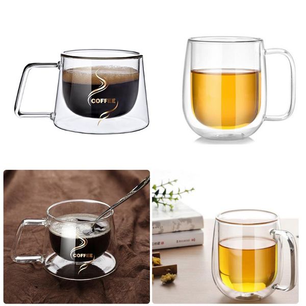 wine glasses double-layer glass cup coffee mug handmade cappuccino tea drink water heat insulation transparent
wine glasses double-layer glass cup coffee mug handmade cappuccino tea drink water heat insulation transparent